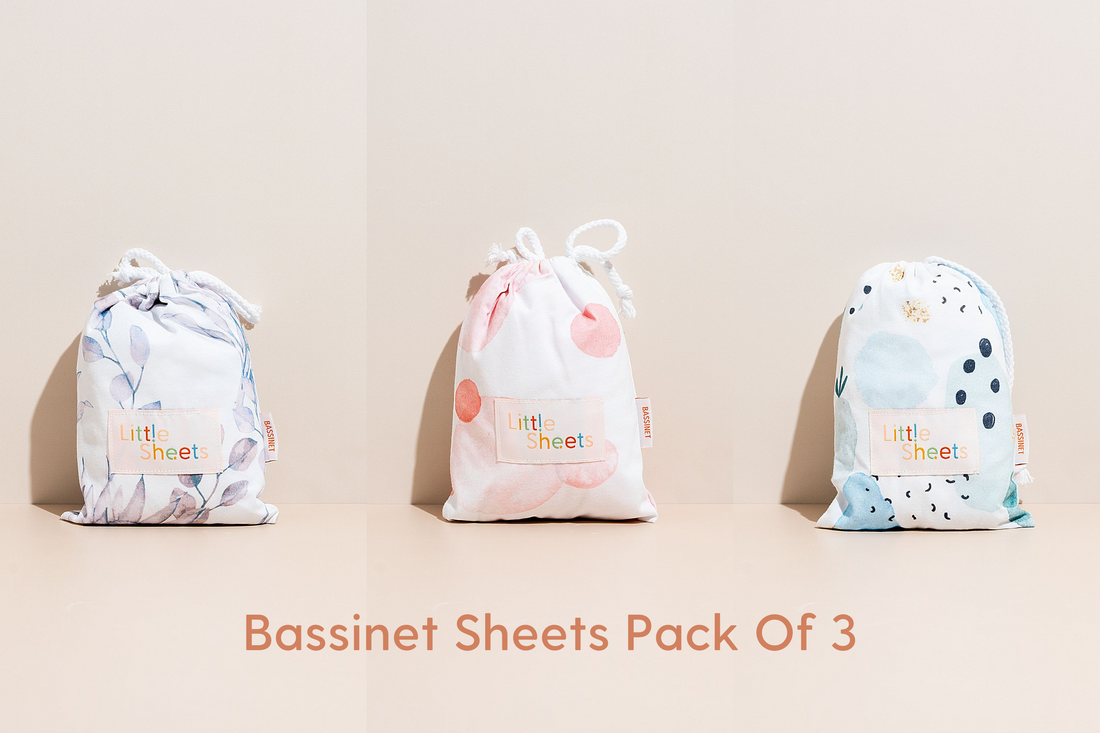 3 Pack - Bassinet Change Mat Sheets Bundle