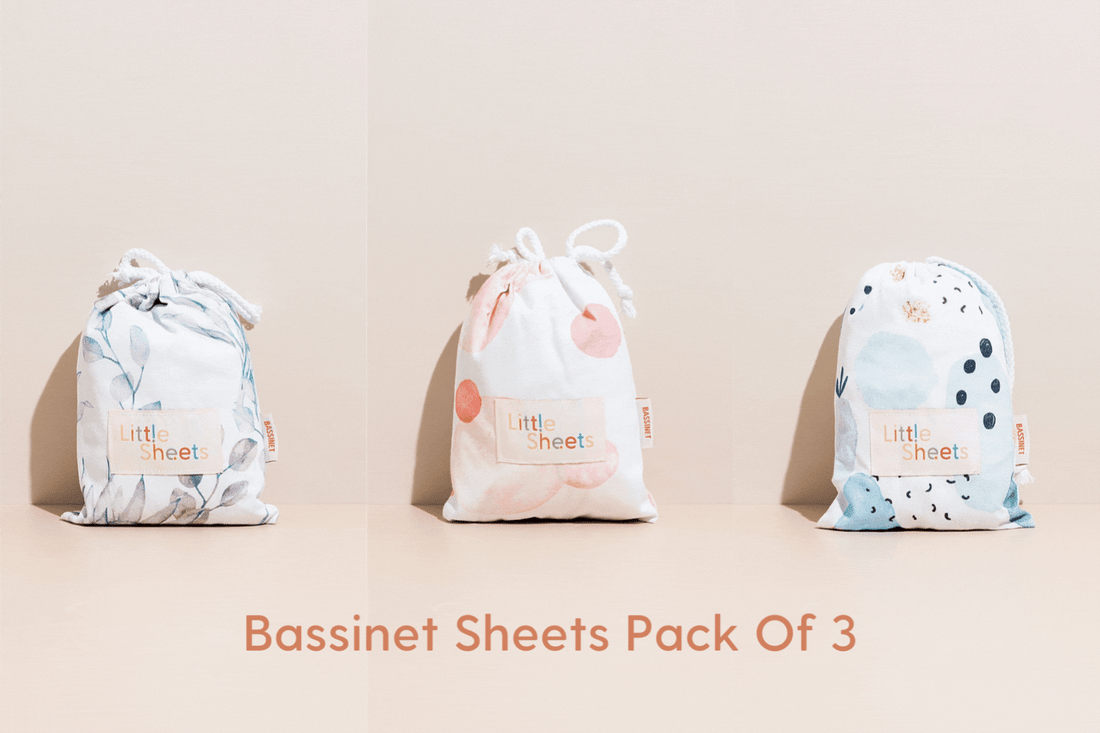 3 Pack - Bassinet Change Mat Sheets Bundle