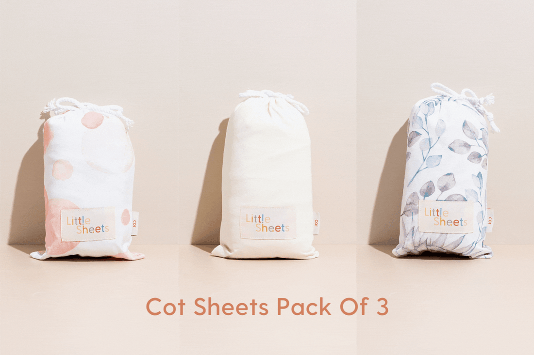 3 Pack - Waterproof Cot Sheet Bundle
