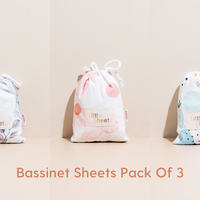 3 Pack - Bassinet Change Mat Sheets Bundle