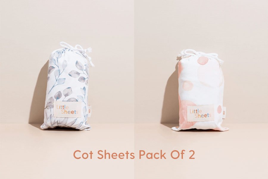 2 Pack - Waterproof Cot Sheet Bundle