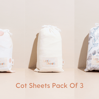3 Pack - Waterproof Cot Sheet Bundle