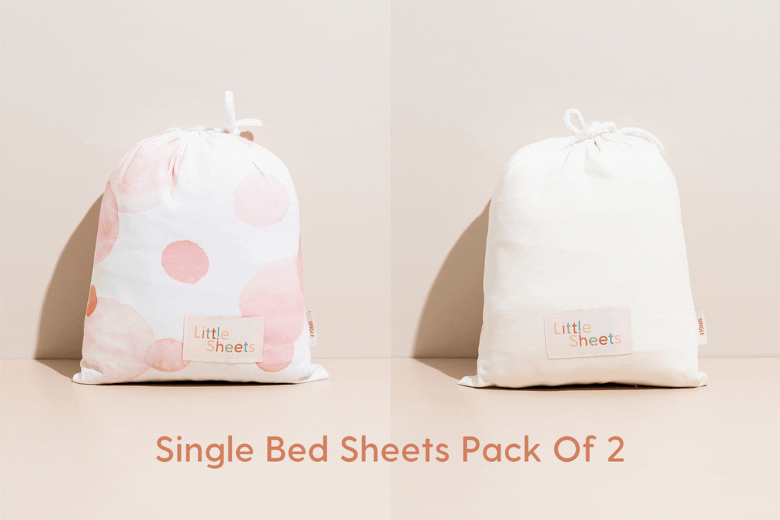 2 Pack - Waterproof Single Bed Sheet Bundle