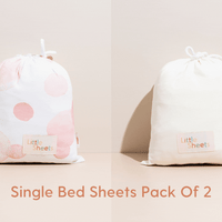 2 Pack - Waterproof Single Bed Sheet Bundle